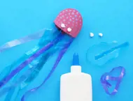 Plastic crafts jellyfish