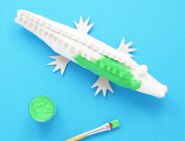 comment faire du papier mache crocodile 07