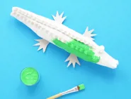 comment faire du papier mache crocodile 07