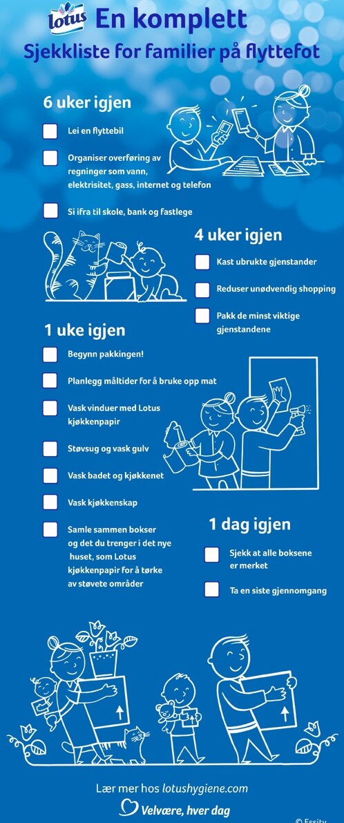 huskeliste ved flytting
