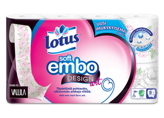 Lotus Soft Embo Design Art Vallila