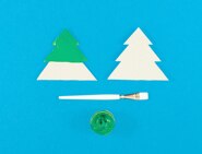 carte de noel maison arbre 3d 2