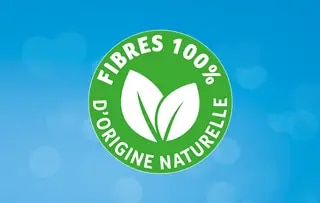 Fabriqué à partir de fibres d’origine 100% naturelle et conçu dans un souci de l’environnement