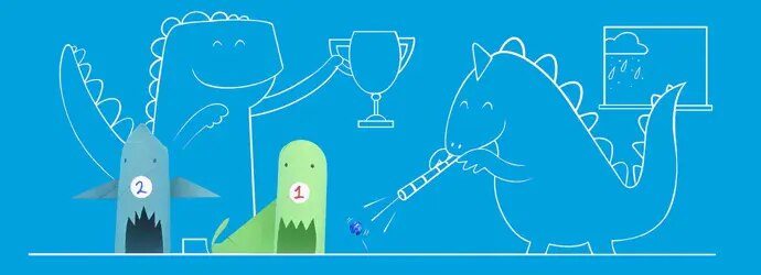 Dinosaures fabriqués en carton pour fabriquer ses jeux de société soi-même