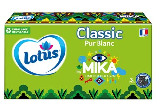 Boîte mouchoirs Lotus Pur Blanc