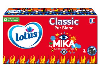 Boîte mouchoirs Lotus Pur Blanc