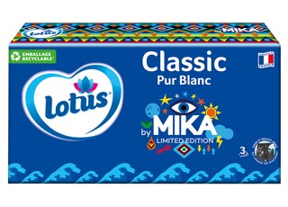 Boîte mouchoirs Lotus Pur Blanc