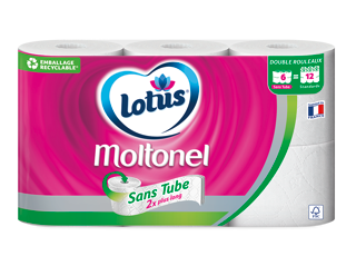 Papier toilette Lotus Moltonel Sans Tube