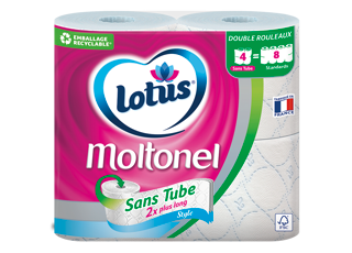 Papier toilette Lotus Moltonel Sans Tube Style