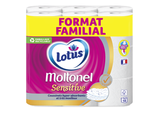 Papier toilette Lotus Moltonel Sensitive