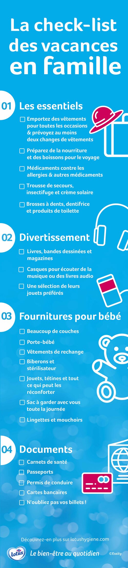 Check List Pour Les Vacances Avec Des Enfants Lotus