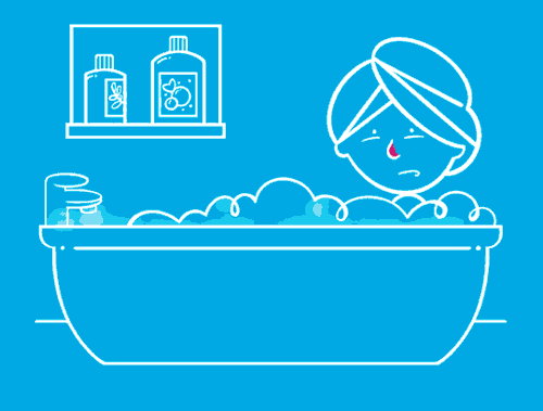Oubliez les reniflements avec un bon bain chaud