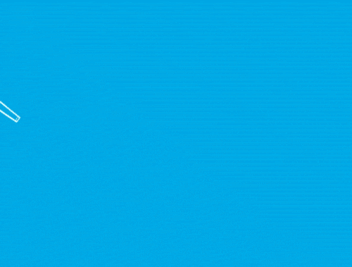 Gif illustré d’une main pressant une poire tout en l’insérant dans les narines de bébé, et la relâchant ensuite.