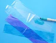 Plastic crafts jellyfish