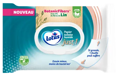 Innovation slider image for Papier toilette humide Lotus 2