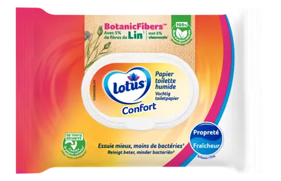 Innovation slider image for Papier toilette humide Lotus 3