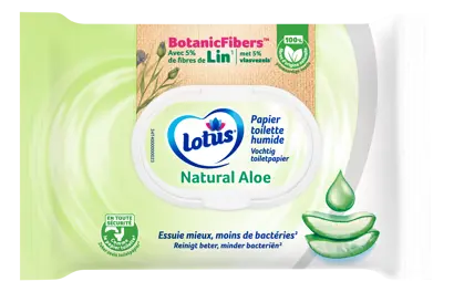 Innovation slider image for Papier toilette humide Lotus 1
