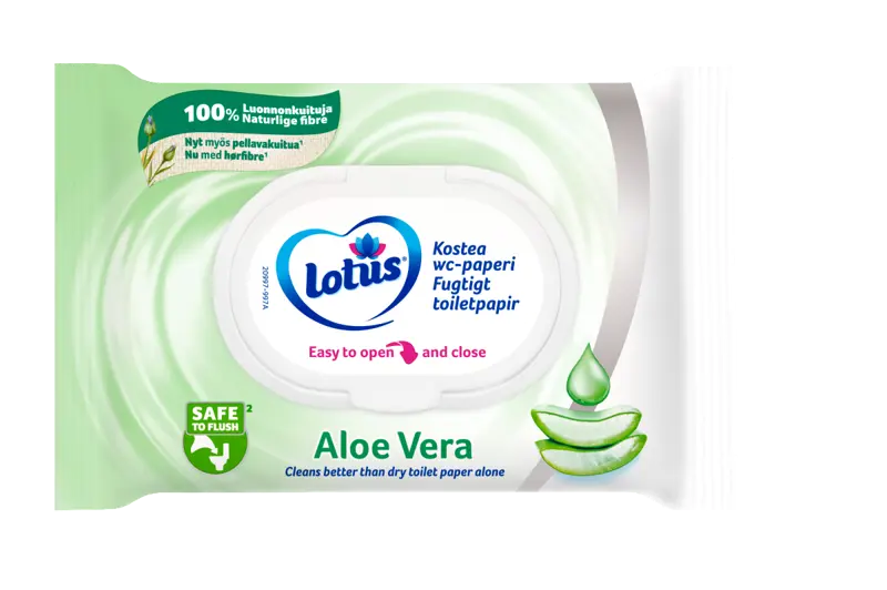 Lotus Aloe Vera fugtigt toiletpapir