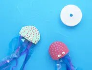 Plastic crafts jellyfish