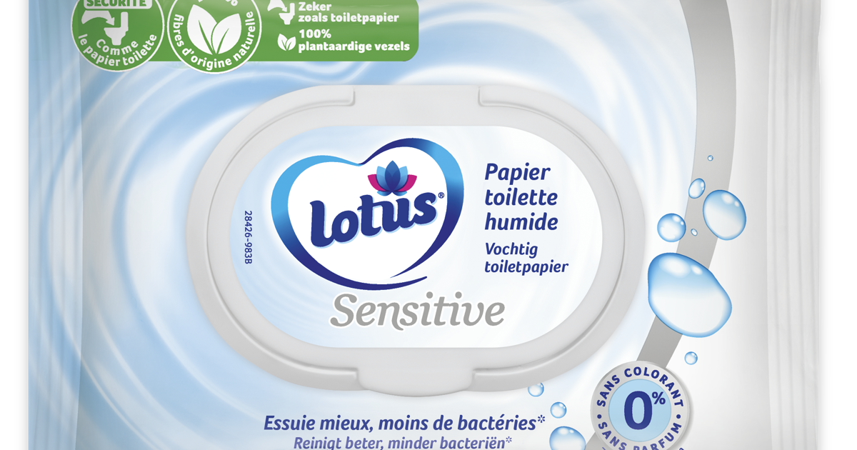 Papier toilette humide Lotus : efficace et jetable - Lotus