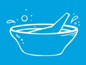 Piirroskuva vesikulhosta.