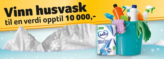 Kjøp Torky og bli med i trekningen av en husvask!